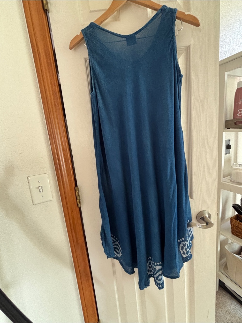 Shoreline Blue Embroidered Scoop-Neck Dress - Picture 4 of 4